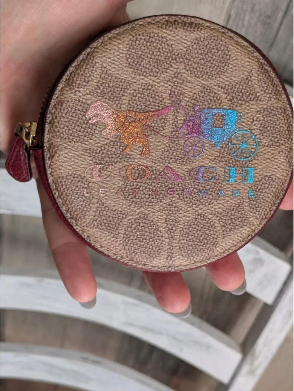 Coach Glitter Rexy coun wallet